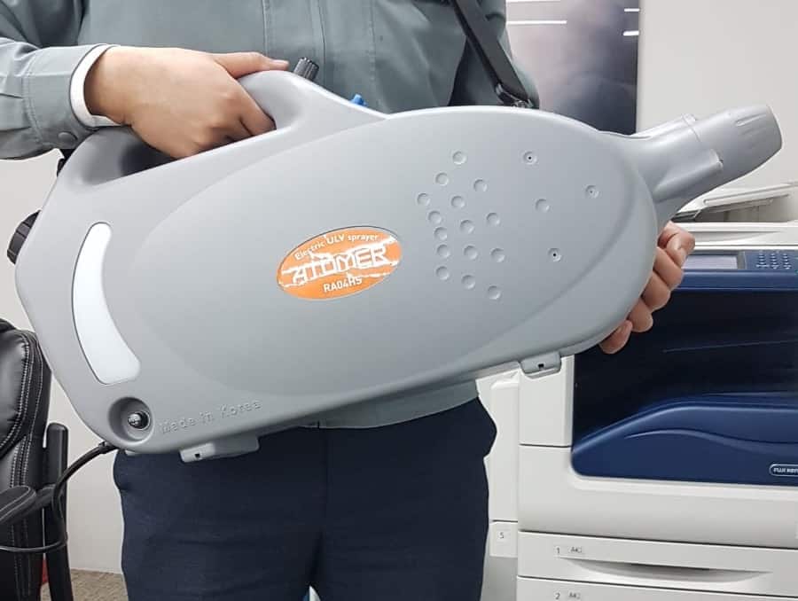 fogger used in a warehouse